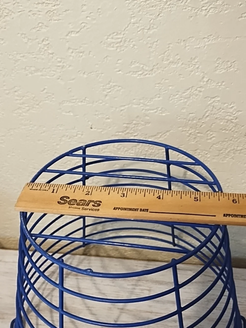 Blue Wire  Basket — Home Accents